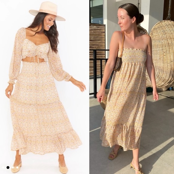 Show Me Your Mumu Set Stevie’s Paisley Rivington Top & Sadie Convertible Skirt S - Picture 3 of 13